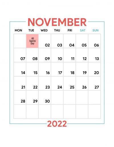 Holidays Observed in Spain - November 2022