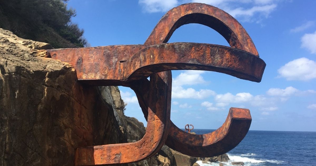 The Comb of the Winds by Eduardo Chillida in San Sebastian, Spain